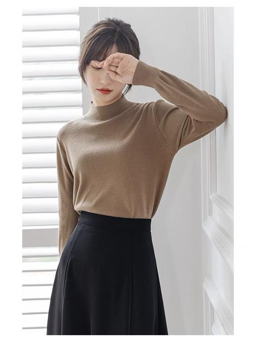 【GZ】无忧购秋冬必备柔软圆领中领基础款包芯纱百搭打底衫26064-23067（截单后3-5天发货) 商品图12