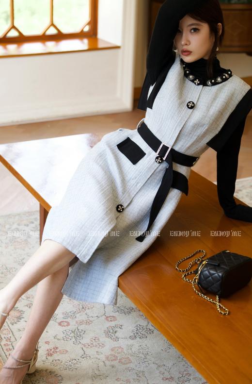 【门店同款】秋季重工小香钉珠长马甲裙 154458292 商品图4