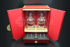 2023年中秋国庆五粮液礼盒500mlx2(空盒+酒具)