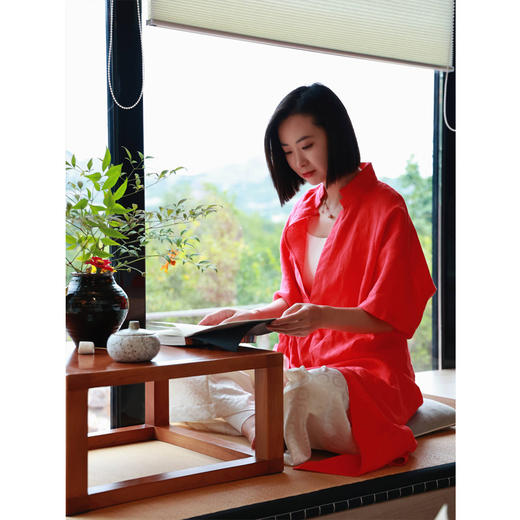 【线上专属】开叉连衣裙（23807505-丹罽） 商品图0