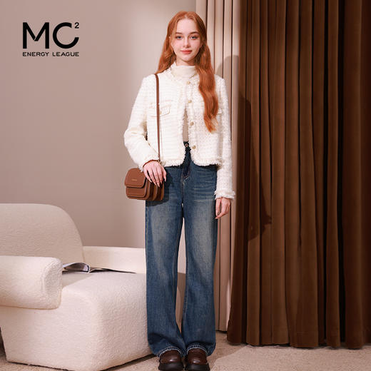mc2法式小香风外套女2023秋冬新款名媛气质款重工花边高级感上衣 商品图1