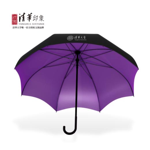 清华文创长柄商务雨伞 商品图3