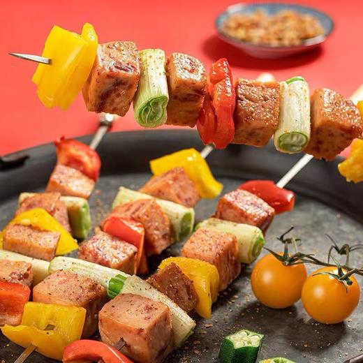 【肉香四溢！美味午餐肉罐头】肉质鲜嫩美味，340g涮火锅泡面烤串长储家庭囤货熟食健康 商品图2