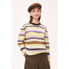 【严选】诗凡黎冬基础撞色不规则条纹圆领毛衣SEA131071 商品缩略图0