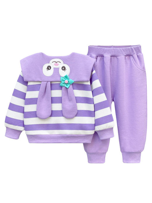 【长袖洋气公主卫衣两件套！】女童秋季套装2023新品长袖洋气公主卫衣两件套儿童春秋韩版休闲服lmsh 商品图3