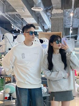 【YW】无忧购秋冬情侣款320g圆领宽松潮流时尚图案卫衣（截单后7天发货）25年清仓捡漏