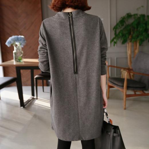 【现货7天】宽松加厚a字连衣裙2023春季新款韩版女装中长款大码显瘦打底裙 商品图2