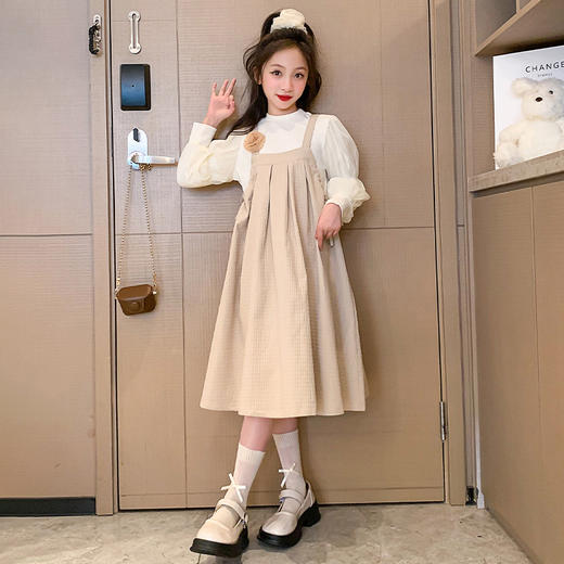 2023新款儿童长袖洋气时髦网红大童套装裙子PJX-LMTH2325 商品图1