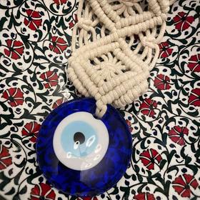 6cm蓝眼睛挂件挂饰（吊环-白）H26cm