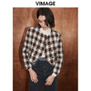 VIMAGE纬漫纪冬季新款个性百搭洋气短款显瘦外套女V2003621 商品缩略图2