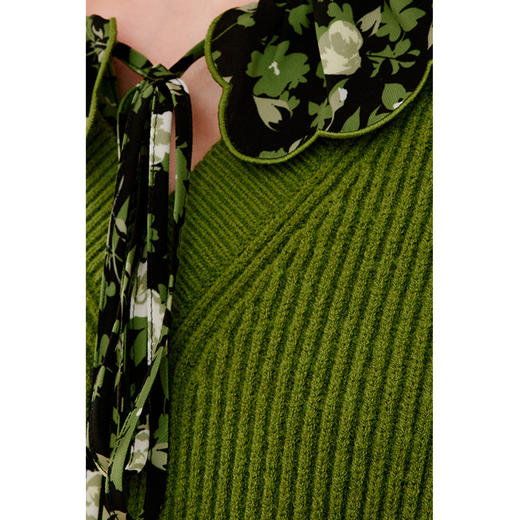 【严选】诗凡黎冬宽松V领H廓形套头背心7EA133231 商品图2