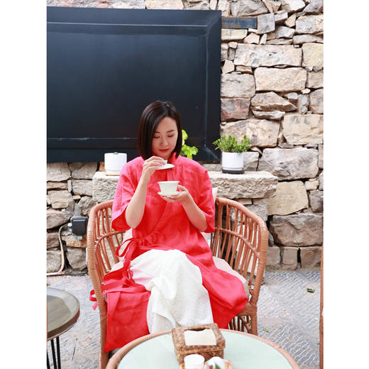 【线上专属】开叉连衣裙（23807505-丹罽） 商品图1