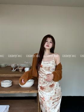 秋季浪漫主义-披肩配丝绒吊带裙套装 154576563