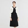 NG839斯尔丽瑟俪圆领短款上衣外套搭配无袖圆领连衣裙女式套装连衣裙 商品缩略图0