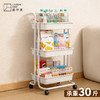 小推车置物架家用落地零食推车卫生间卧室客厅可移动收纳架懒角落同款 商品缩略图0