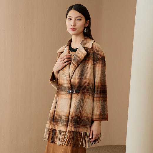 EITIE爱特爱冬季新款时尚复古毛呢大衣6814510 商品图1