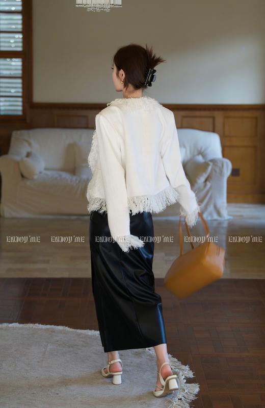 【门店同款】秋季小香刺绣口袋流苏外套 154458401 商品图2