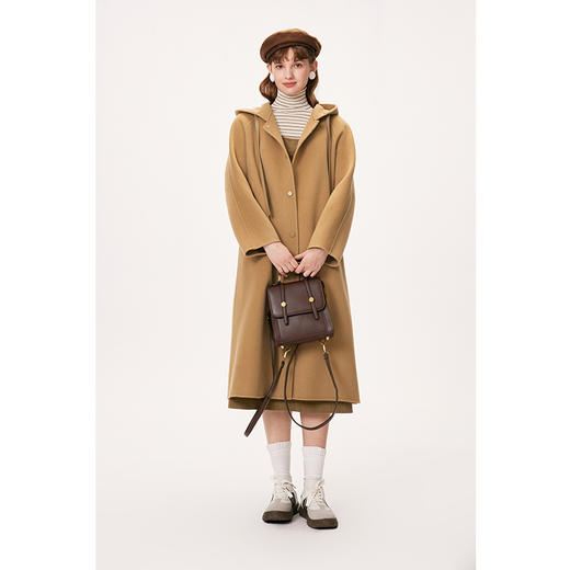 【严选】诗凡黎冬宽条宽松廓形胸前可爱大口袋吊带连衣裙SEA140691 商品图4