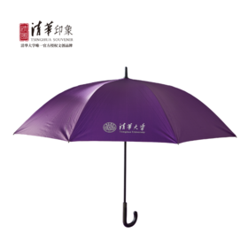 清华文创长柄商务雨伞