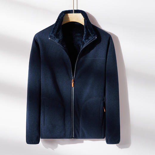 摇粒绒【情侣双面穿抓绒衣】秋冬季加厚开衫卫衣  冲锋衣内胆可外穿  正反两穿 商品图14