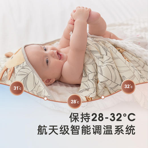 英氏【乳木果】婴儿抱被秋季新生儿5A抗菌包单秋冬恒温抱被 商品图3