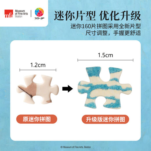 160片 迷你塑料拼图 Q1138 波士顿美术博物馆系列-葛饰北斋-凯风快晴 商品图3