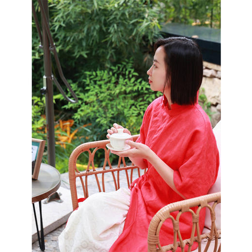 【线上专属】开叉连衣裙（23807505-丹罽） 商品图3