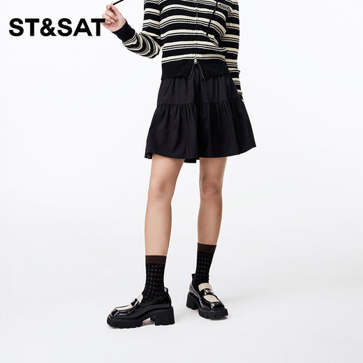 星期六英伦风厚底乐福鞋SS33111025 商品图3