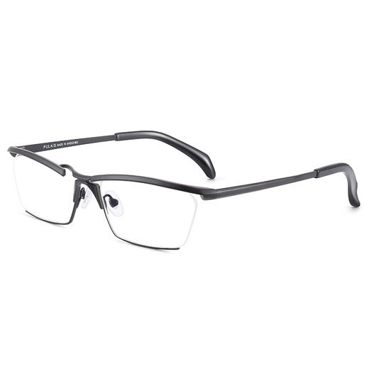 普莱斯光学镜架TI8040  高端商务半框钛架 轻盈舒适眉线大框 三色可选 商品图0