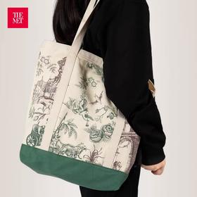 大都会艺术博物馆东方梦境系列 欧式中国风复古印花单肩包