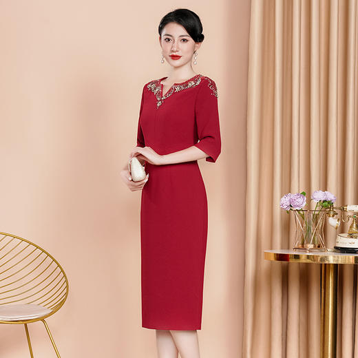 WX-88322中长款日常旗袍 商品图2