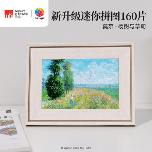 160片 迷你塑料拼图 Q1140 波士顿美术博物馆系列-莫奈-杨树与草甸 商品图0