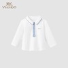 英氏-童衣类（秋）G3英针翻领长套衣英氏白100CM 商品缩略图0