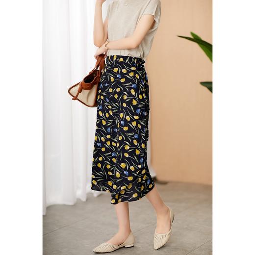 【现货7天】碎花半身裙女中长款高腰显瘦2023春夏新款韩版a字裙洋气大摆裙 商品图2