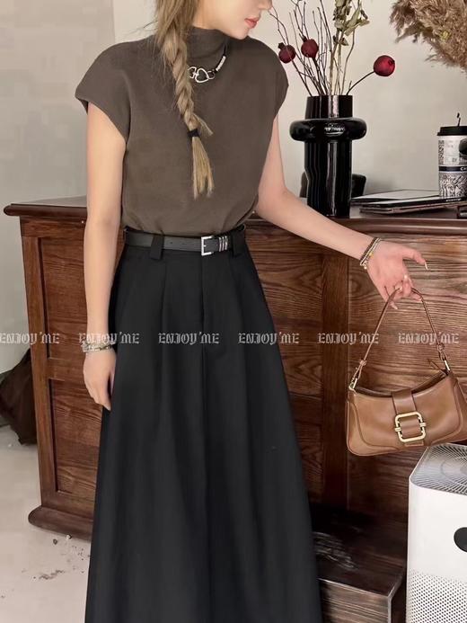 【门店同款】秋季实用主义-腰带长款半裙 154643421 商品图2