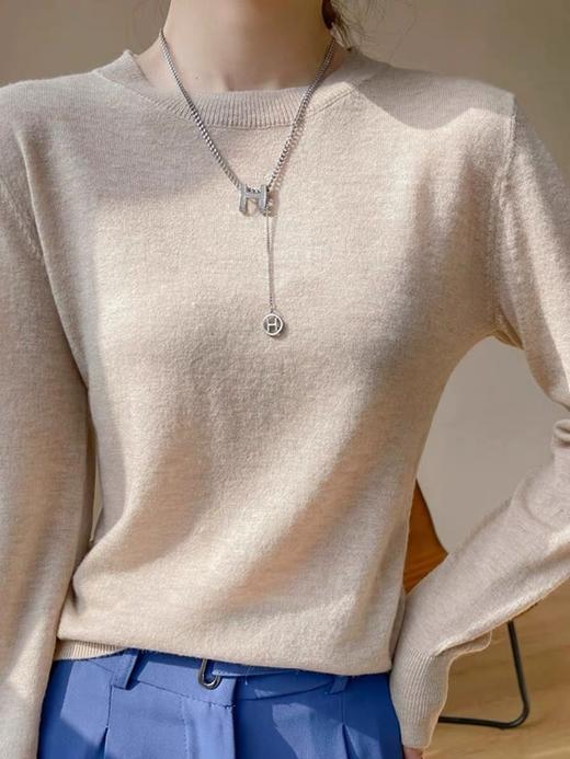 【GZ】无忧购秋冬必备柔软圆领中领基础款包芯纱百搭打底衫26064-23067（截单后3-5天发货) 商品图5