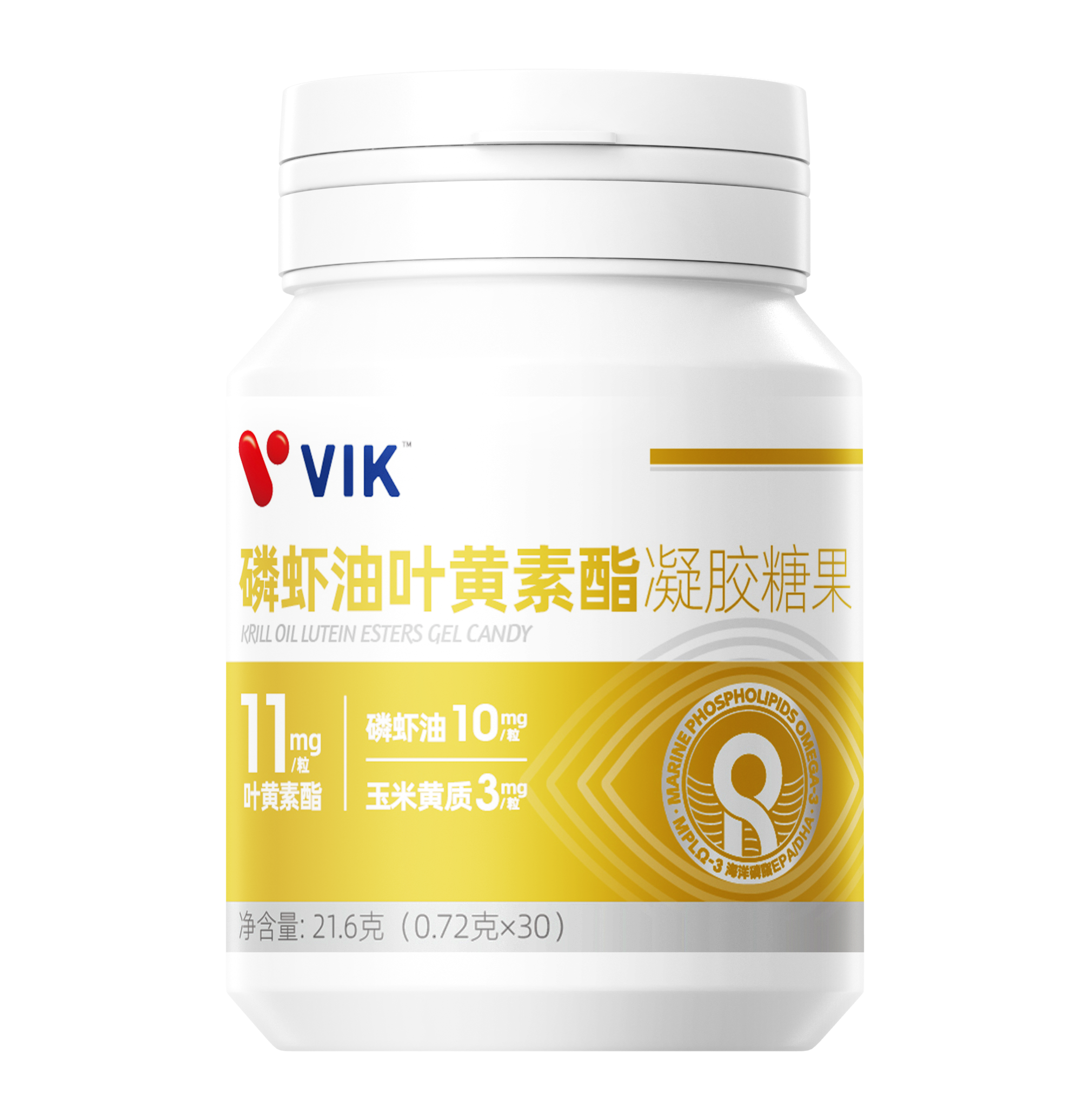 VIK磷虾油叶黄素酯凝胶软糖果