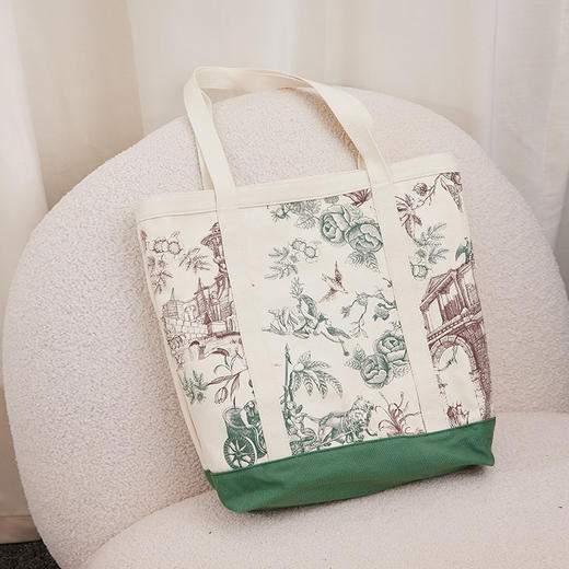 大都会艺术博物馆东方梦境系列 欧式中国风复古印花单肩包 商品图1