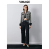 VIMAGE纬漫纪冬季新款气质高级感显瘦短外套V2003619 商品缩略图1