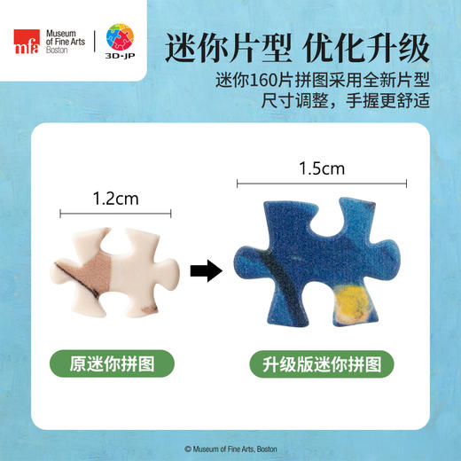 160片 迷你塑料拼图 Q1139 波士顿美术博物馆系列-梵高-邮差卢南 商品图3