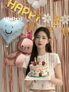 沈梦辰同款卡哇伊二次元生日蛋糕