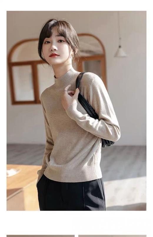 【GZ】无忧购秋冬必备柔软圆领中领基础款包芯纱百搭打底衫26064-23067（截单后3-5天发货) 商品图10