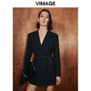 VIMAGE纬漫纪冬季新款气质时尚高腰显瘦连衣裙V2007628 商品缩略图0