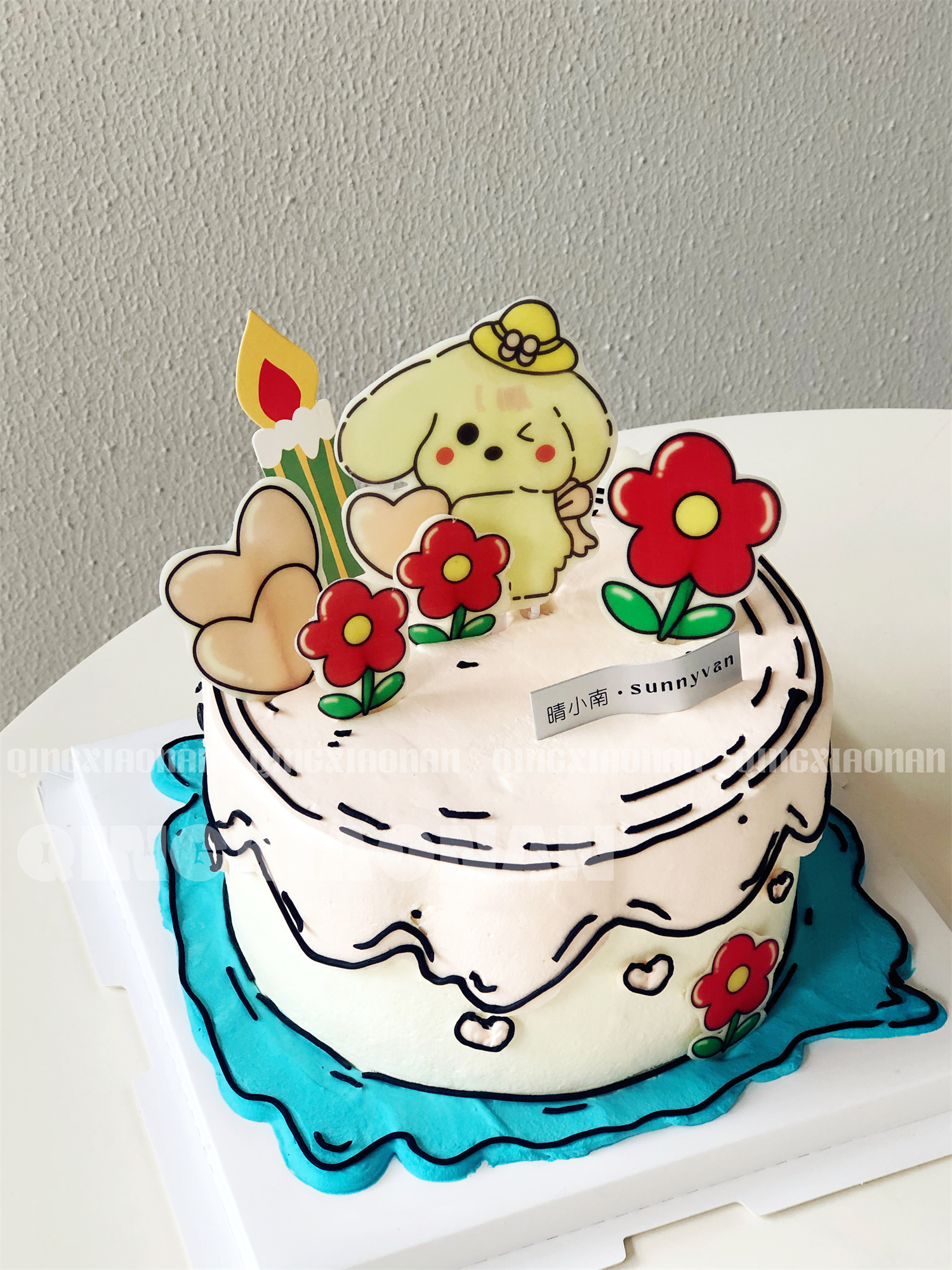 沈梦辰同款卡哇伊二次元生日蛋糕