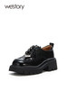 westory2023秋季新款厚底超轻百搭系带单鞋乐福鞋S23CM74041 商品缩略图3