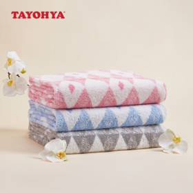 【多样屋专柜】森菱格纹方巾/浴巾/面巾洗澡浴室