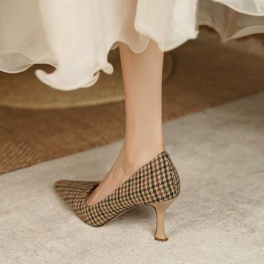 尖头小香风单鞋，细跟百搭纯欲风高跟鞋MCC-C-882 商品图1