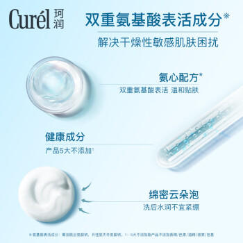 珂润（Curel）保湿3件套(洁面+2号水+乳液)护肤品套装敏感肌适用三八节女神礼物 商品图4