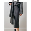 VIMAGE纬漫纪冬季新款修身显瘦高腰半裙半身裙V2006621半 商品缩略图2