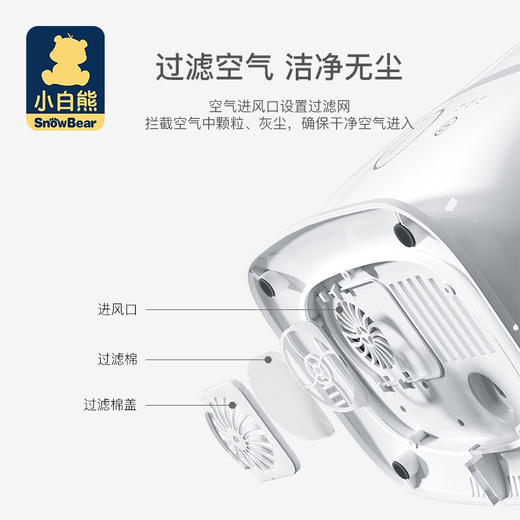 韩国 小白熊 多功能蒸汽消毒烘干器 商品图1